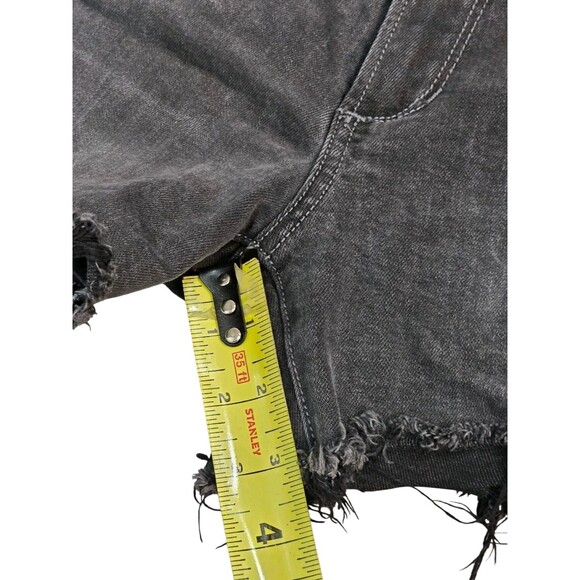 Joe's Jeans Denim Shorts The Ozzie 4" Cut Off Womens Size 28 Washed Black Gray - Picture 11 of 14